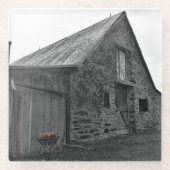 Fluisteren van het verleden glazen onderzetter (Voorkant)