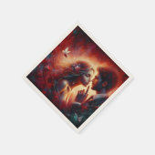 Fluisteren van Liefde Valentijn Papier Servet - Ro (Hoek)