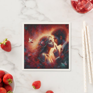 Fluisteren van Liefde Valentijn Papier Servet - Ro