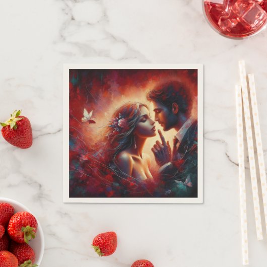 Fluisteren van Liefde Valentijn Papier Servet - Ro (Insitu)