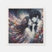 Fluisteren van Liefde Valentijn Papier Servet - Ro (Voorkant)