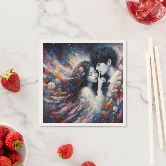 Fluisteren van Liefde Valentijn Papier Servet - Ro (Insitu)