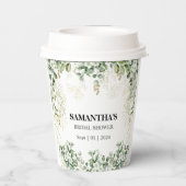 Fluisteren van Natuur: Botanische Bliss Vrijgezell Papieren Bekers (Achterkant)