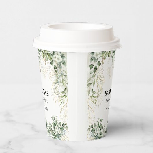 Fluisteren van Natuur: Botanische Bliss Vrijgezell Papieren Bekers (Rechts)