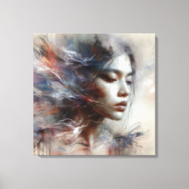 Fluisteren van Serenity: Een Visie van Genade Canvas Afdruk