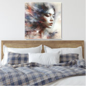 Fluisteren van Serenity: Een Visie van Genade Canvas Afdruk (Insitu (Slaapkamer))