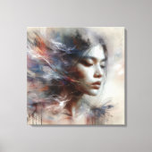 Fluisteren van Serenity: Een Visie van Genade Canvas Afdruk (Voorkant)