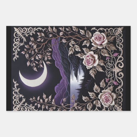 Fluisteren van Serenity - Set van 3 - Decoupage Inpakpapier Vel (Voorkant 2)