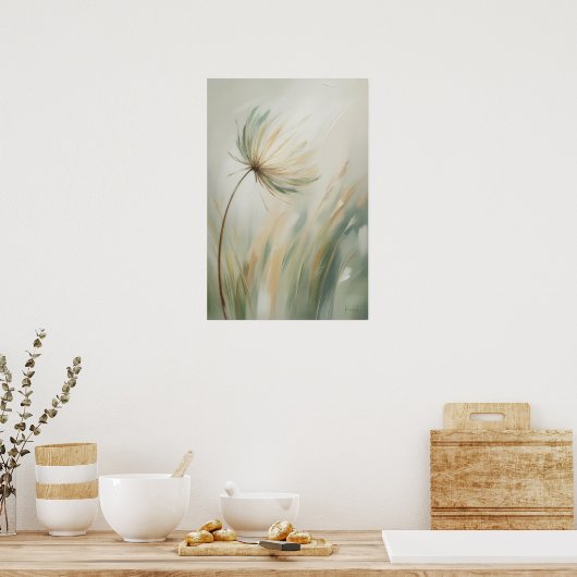 fluisteren van tijd poster (Keuken)