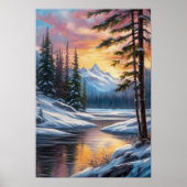 Fluisteren van Winter, Een Riverside Reverie Poster (Voorkant)