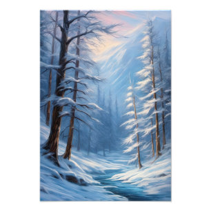 Fluisteren van Winter, Silent Valley Foto Afdruk