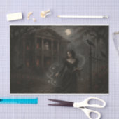 Fluisterend bij de poort tissuepapier