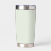 Fluisterend groene effen kleur geïsoleerde drinkbeker (Achterkant)