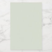 Fluisterend groene effen kleur voedselcontainer etiket (Enkel label)