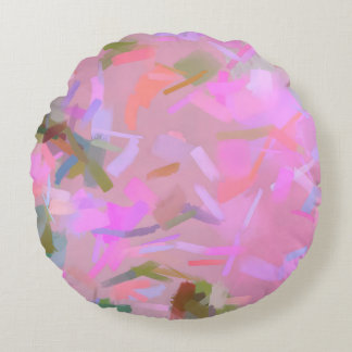 Fluisterend in roze rond kussen