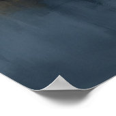 Fluisterend licht: bloesems in de mist poster (Hoek)