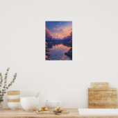 Fluisterend water poster (Keuken)