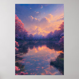Fluisterend water poster