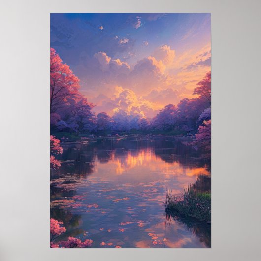 Fluisterend water poster (Voorkant)