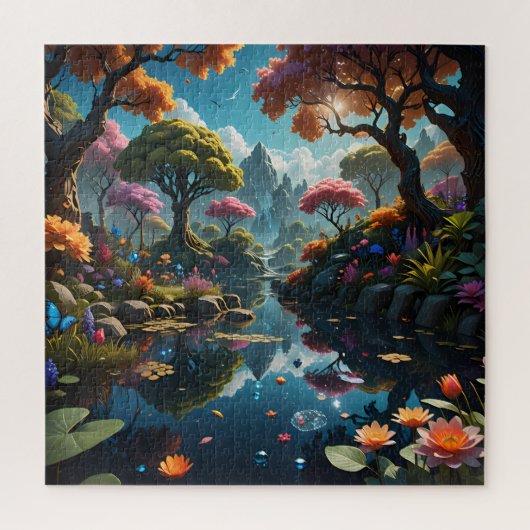 fluisterend waterlandschap legpuzzel (Verticaal)