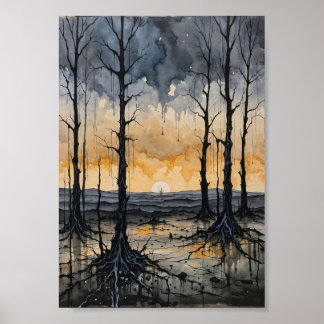 Fluisterend Woud Poster