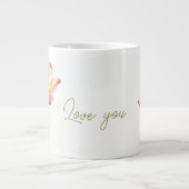 Fluisterende affectie lelies grote koffiekop (Voorkant)