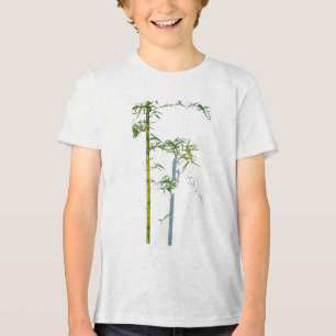 Fluisterende Bamboe Tussen Groei en Leegte Fragmen Tri-Blend Shirt