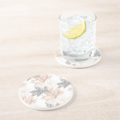 Fluisterende bladeren in de herfst zandsteen onderzetter (Zijkant)