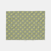 Fluisterende Bladeren Salie Fleece Deken (Voorkant (Horizontaal))