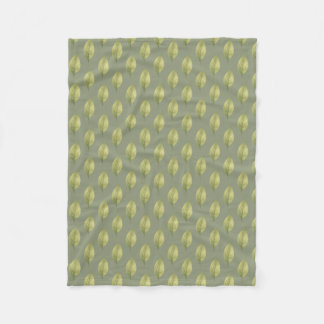Fluisterende Bladeren Salie Fleece Deken