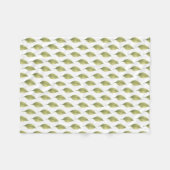 Fluisterende Bladeren Salie Fleece Deken (Voorkant (Horizontaal))