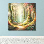 Fluisterende Bossen: betovering onthuld Canvas Afdruk (Insitu (Houten vloer))