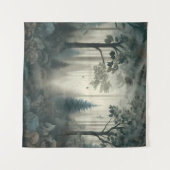 Fluisterende Bossen Etherische wandtapijt Wandkleed (Voorkant (horizontaal))
