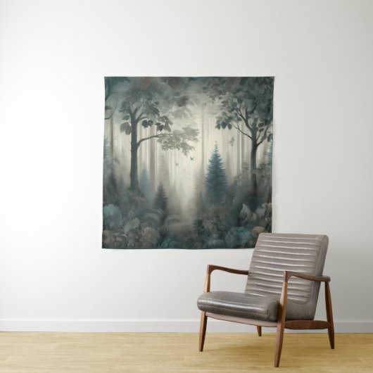 Fluisterende Bossen Etherische wandtapijt Wandkleed (In situ)