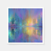 Fluisterende Bossen in pastelkleuren Servet (Voorkant)