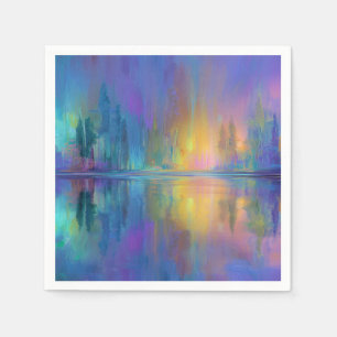 Fluisterende Bossen in pastelkleuren Servet