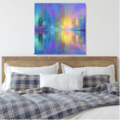 Fluisterende Bossen, mystiek en rustgevend, Canvas Afdruk (Insitu (Slaapkamer))