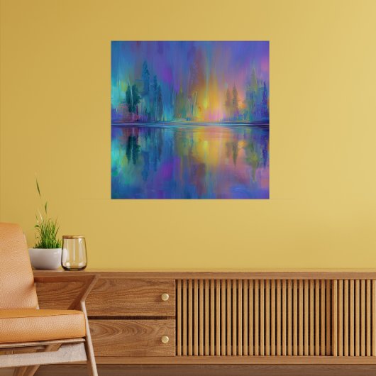 Fluisterende Bossen, mystiek en rustgevend, Poster (Woonkamer 2)