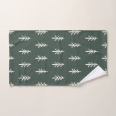 Fluisterende Dennen - Diep Bosgroen Bad Handdoek (Handdoek)