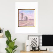 Fluisterende Dennen – Pastel Landschap Poster (Thuiskantoor)