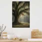 Fluisterende Eik | Stemmig Zuidelijk Landschap | P Poster (Keuken)