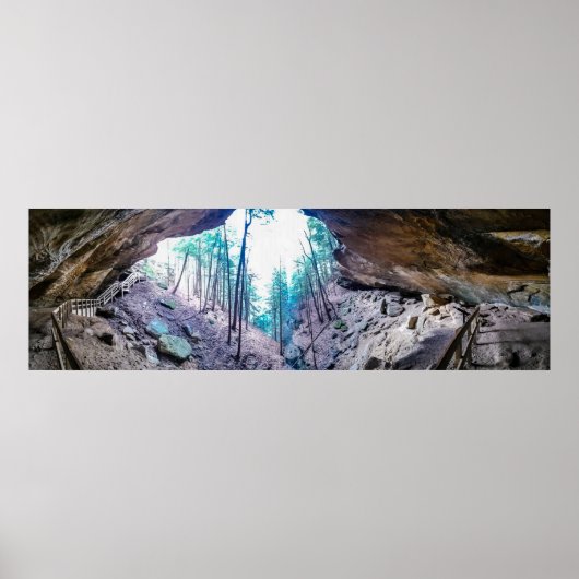Fluisterende Grot, Hocking Hills State Park, Ohio Poster (Voorkant)