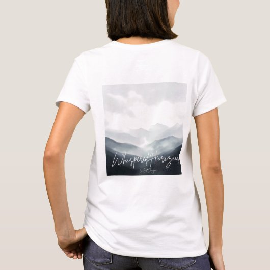 fluisterende horizon t-shirt (Achterkant)