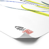 Fluisterende Iris Poster (Hoek)