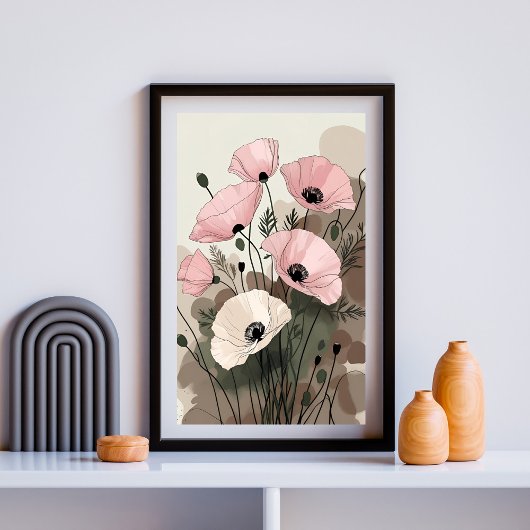 Fluisterende Klaprozen Tuin Poster