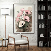 Fluisterende Klaprozen Tuin Poster