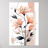 Fluisterende Klaprozen Tuin Poster (Voorkant)