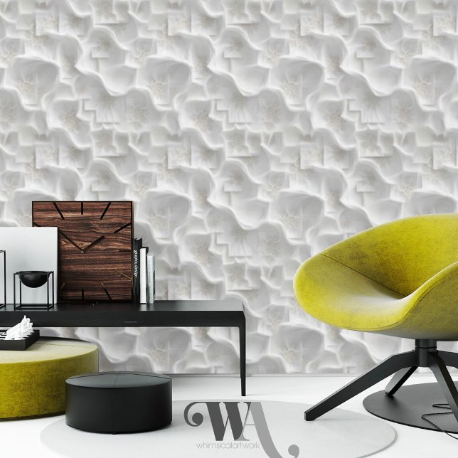 Fluisterende koraalsluier Abstract Behang (Creator heeft geüpload)