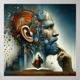 Fluisterende kosmos poster