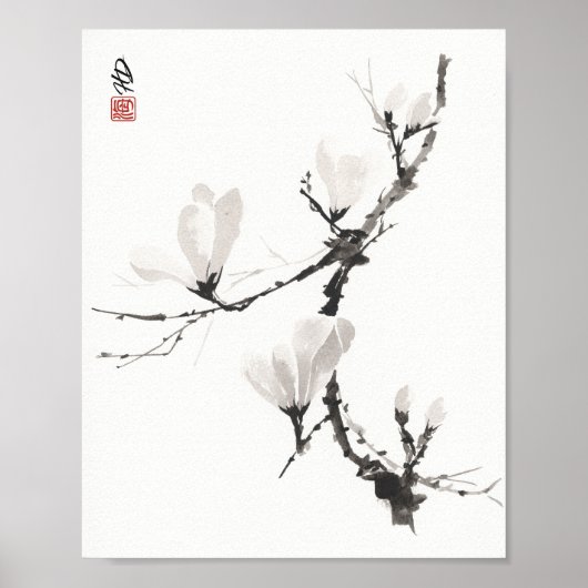 Fluisterende Magnolia Poster (Voorkant)